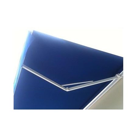 ALEKO AW13X8BLUE30-APE Retractable Patio Awning Solid Blue 13 x 8 Ft. AW13X8BLUE30-UNB